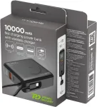 GEMBIRD PB10-WPC15-LCD-01 Fast charging power bank with wireless charger, 20W, 10000 mAh, black