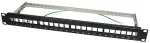 Logilink Patchpannel Keystone 24 Port 1 HE shielded. grey