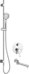 Deante Concealed shower set with bath spout