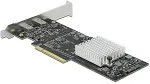Delock PCI Express x8 Karte zu 2 x extern SuperSpeed USB 20 Gbps (USB 3.2 Gen 2x2) USB Type-C&trade; Buchse - Low Profile Formfaktor