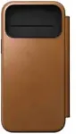 No name Nomad Modern Leather Folio mobile phone case 17.5 cm (6.9") Tan