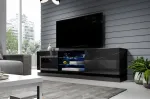 Cama MEBLE Cama TV cabinet QIU 200 MDF black gloss/black gloss