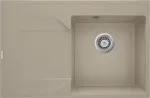 Deante Granite sink 1-bowl with drainer - left