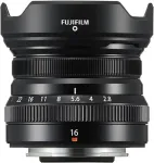 Fujifilm Fujinon XF 16mm f/2.8 R WR objektiiv, must