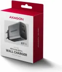 AXAGON MOBILE CHARGER WALL USB 67W/GAN 2PORT ACU-PQ67
