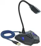 DeLOCK Desktop USB Gaming Mikrofon mit Schwanenhals und Mute Button