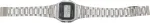 Casio A158WA Vintage Unisex-Uhr Digital mit Edelstahlarmband, silber