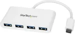 StarTech.com 4 Port USB C Hub with 4x USB-A Ports (USB 3.0 SuperSpeed 5Gbps) - USB Bus Powered - Portable/Laptop USB-C to USB-A Adapter Hub - USB 3.2 Gen 1 Type-C Hub - White