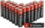 VERBATIM ALKALINE BATTERY AA 24 PACK (BOX)