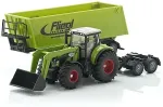 Siku FARMER tractor with front loader, doll and dump truck, model vehicle