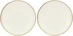 Rose&Tulipani Set of 2 Concerto Avorio Round Platters - Ivory, 32 cm