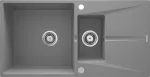 Deante 1.5-bowl granite sink with drainer