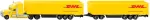 SIKU SUPER Road Train DHL, model vehicle