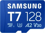 M&auml;lukaart SAMSUNG T7/Micro SDXC/128GB/UHS-I U3 / Class 10/Blue