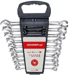 Gedore red Combination Ratchet open-end Spanner 10-pieces