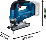 Bosch cordless jigsaw GST 18V-125 B Professional solo, 18 volts (blue/black, without battery and charger)