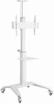 GEMBIRD Aluminum TV floor stand with caster wheels, 37\" - 70\", baltas |