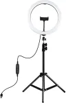 Noname LED Ring Lamp 30 cm With Desktop Tripod Mount Up To 1.1m, Phone Clamp, USB