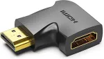 VENTION HDMI 270 Degree Male to Female Vertical Flat Adapter Black