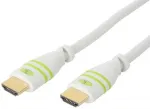 Techly HDMI High Speed mit Ethernet Kabel A/A/M/M 2m wei&szlig;