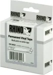 DYMO Rhino Band Vinyl 12mmx5.5m schwarz->wei&szlig;