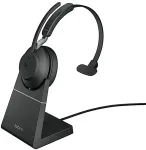 JABRA Evolve2 65 USB-A Black MS Chrg stand Mono