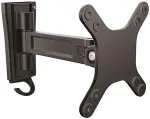Startech .com Monitorarm f&uuml;r Wandmontage - Ein Gelenk - F&uuml;r VESA Monitore / Flachbild TV f&uuml;r bis zu 68,60cm (27) (15Kg) - Monitor Wandhalterung - Verstellbarer Arm (Befestigungsplatte) f&uuml;r Monitor/flaches Paneel - Aluminium - Schwarz - Bildschirmgr&ouml;&szlig; ...