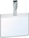 DURABLE Nimesildihoidja plastist trakskinnitusega, horisontaalne, 90 x 60mm, 25 tk