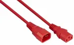 Kabelmeister Kaltger&auml;teverl&auml;ngerung C14 an C13 rot 5m