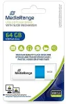 M&auml;lukaart MediaRange USB-Stick 64GB USB 2.0 Color Edt. hellblau