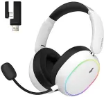 Hator Phoenix 2 Wireless Headset Wired & Wireless Head-band Gaming USB Type-C / USB Type-A Bluetooth White