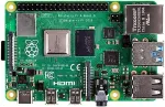 Emaplaat RASPBERRY Board Pi 4B CPU1.5GHz/ 4GB/USB3.0/MHDMI/BT5.0/Wifi