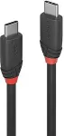 Lindy USB 3.1 Kabel Typ C/C 3A Black Line M/M 1m