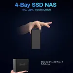 TERRAMASTER F4 SSD,4bay All SSD NAS,Quad Core,8GB DDR5,Diskl
