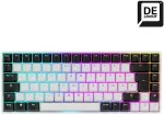 Klaviatuur SHARKOON SKILLER SGK50 S3 (white, DE layout, Gateron Yellow)