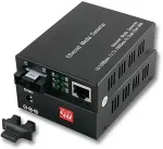 EFB Elektronik Medienkonverter Fast Ethernet RJ45 auf Multimode SC 100FX 2KM inklusive Netzteil