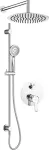 Deante Concealed shower set with rail - with overhead shower