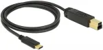 DELOCK Kabel USB 3.1 Gen2 C > B 1.0m schwarz