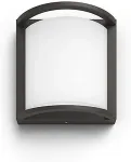 Philips Signify Philips Outdoor Ultra-Efficient Samondra Wandleuchte 3.8W, 2700 Kelvin anthrazit