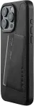 Mujjo Kaitse&uuml;mbris kaarditaskuga Apple iPhone 15 Pro Max, must, MagSafe, naturaalsest nahast,