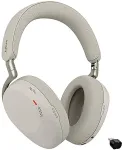 JABRA Evolve3 85 MS + Link 390c Headset Wireless Head-band Calls/Music USB Type-C Bluetooth Grey