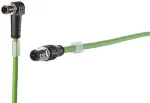 MetzConnect METZ CONNECT 142M1D19010. Kabell&auml;nge: 1 m, Kabelstandard: Cat5e, Anschluss 1: M12, Anschluss 2: M12, Steckerverbindergeschlecht: M&auml;nnlich/M&auml;nnlich, Beschichtung Verbindungsanschl&uuml;sse: Gold, Kabelfarbe: Gr&uuml;n (142M1D19010)
