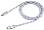 EQUIP Kabel USB-C3.2->C Gen2 4K PD100W St/St 3.00m wei&szlig;
