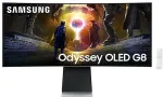 Monitor SAMSUNG 86,4cm/34" (3440x1440) Odyssey G8 LS34DG850SUXEN 21:9 OLED 0,03ms 175Hz Micro-HDMI Mini-DisplayPort USB-C VESA Speaker Silver