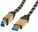 ROLINE GOLD USB 3.0 Kabel, Typ A-B 0,8m (11.02.8900)