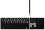 Klaviatuur SATECHI Slim W3 keyboard Universal USB QWERTY English Aluminium, Black