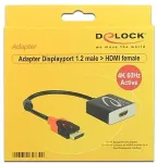 DELOCK Displayport Adapter DP -> HDMI St/Bu 4K Aktiv