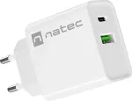 NATEC USB Charger Ribera 1x USB-A USB-C