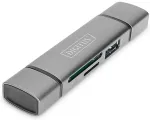 Digitus Reader USB-C + USB 3.0, SD + Micro SD + USB3.0 OTG
