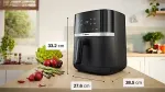 Bosch Serie 4 MAFS2462B fryer Single 6.1 L Stand-alone 2050 W Hot air fryer Black